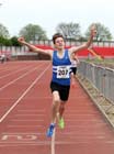 Ryan Green (Morpeth) wins the 800 metres under-15s, 2012 North Eastern Championships.